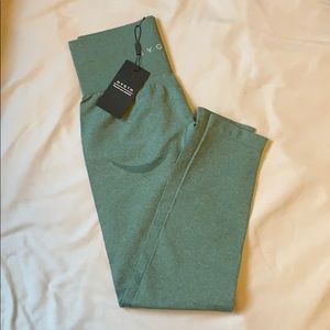 NVGTN forest green curve leggings